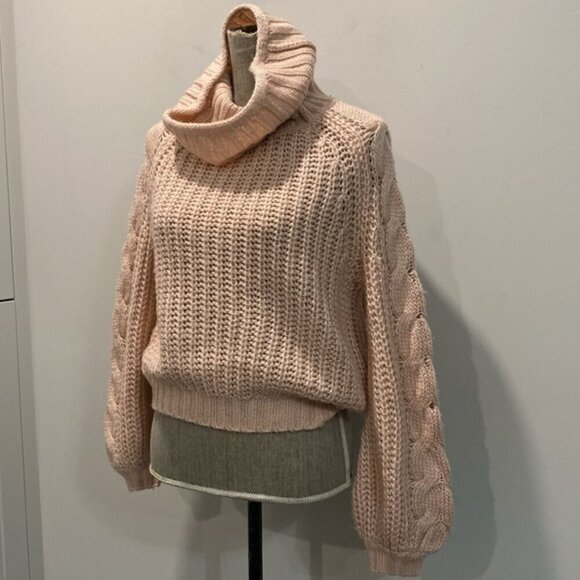 RW&CO Pink Sweater Balloon sleeves - Picture 4 of 15